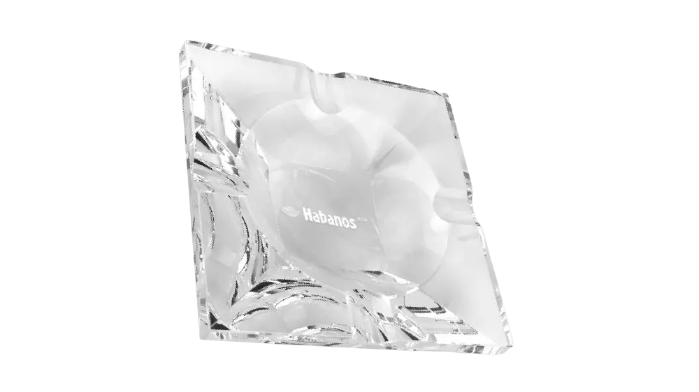 ashtray HABANOS Glass 4 cigars