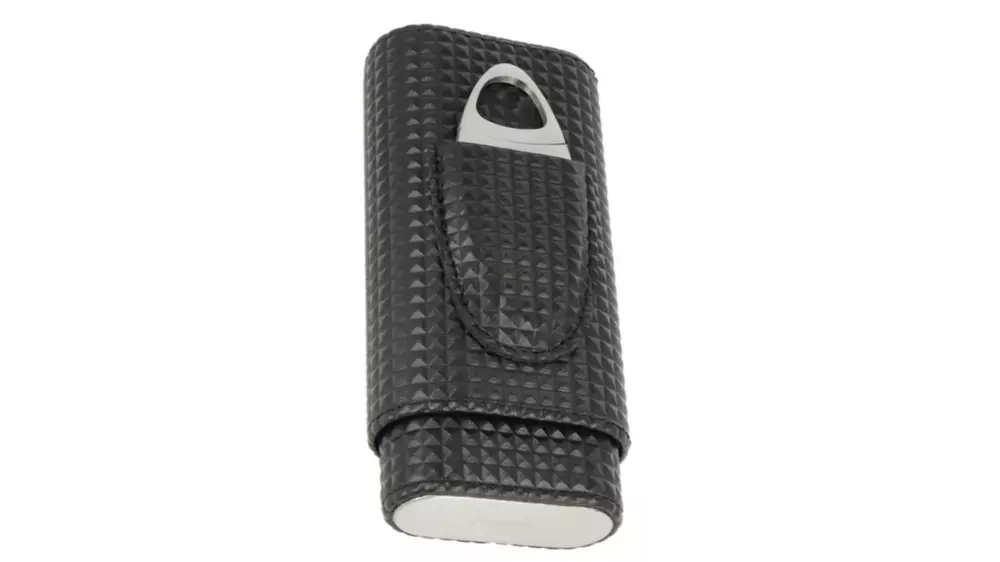 пурера Angelo Diamond PU black with metal cutter ring 60 2 cig