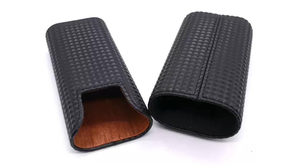 пурера Angelo Diamond PU black with metal cutter ring 60 2 cig