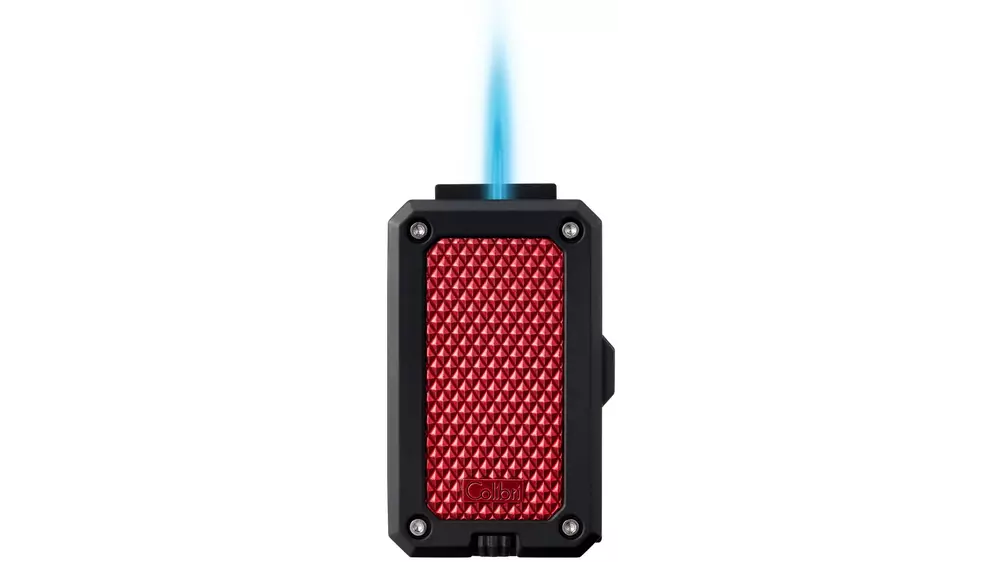 lighter Colibri RALLY black+ red jet