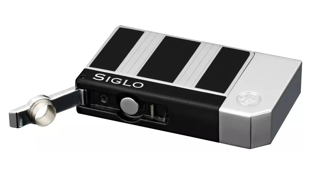 запалка SIGLO High Altitude obsidian and chrome jet+punch
