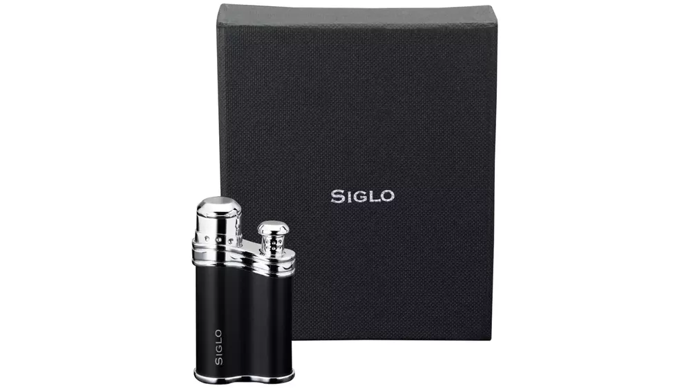 lighter SIGLO Bean shape matt black jet