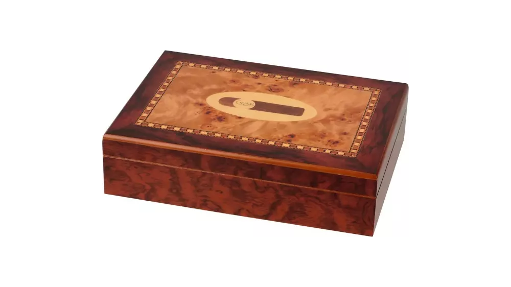 умидор Travel burl wood finish, 10 пури