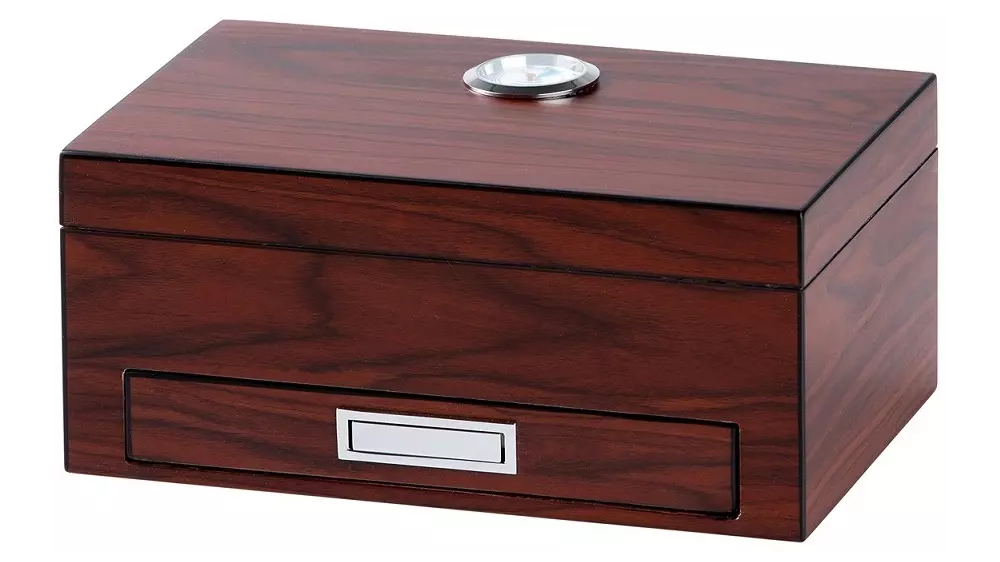 humidor Angelo Brown with combo ashtray