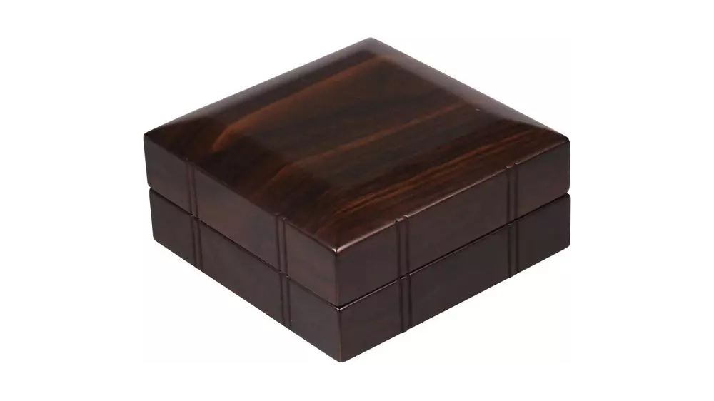 пепелник Cube set walnut with  cutter and punch