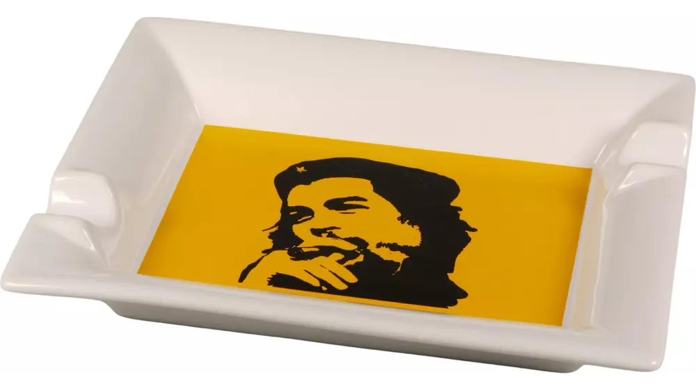 пепелник Che porcelain yellow white 2 cig