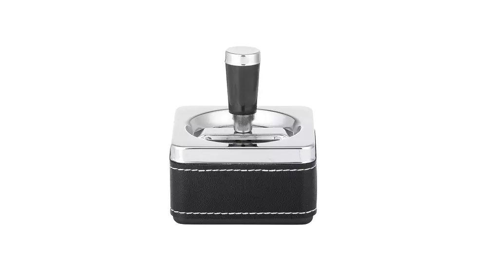 пепелник Angelo Spin ashtray black, square, 9 cm