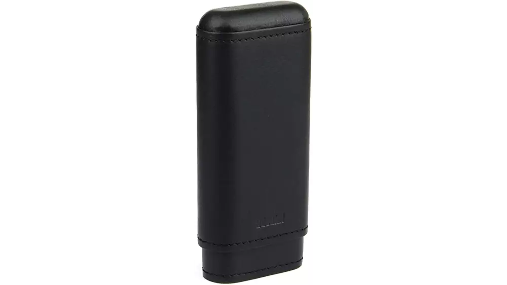 cigar case ADORINI leather black 2-3 cig