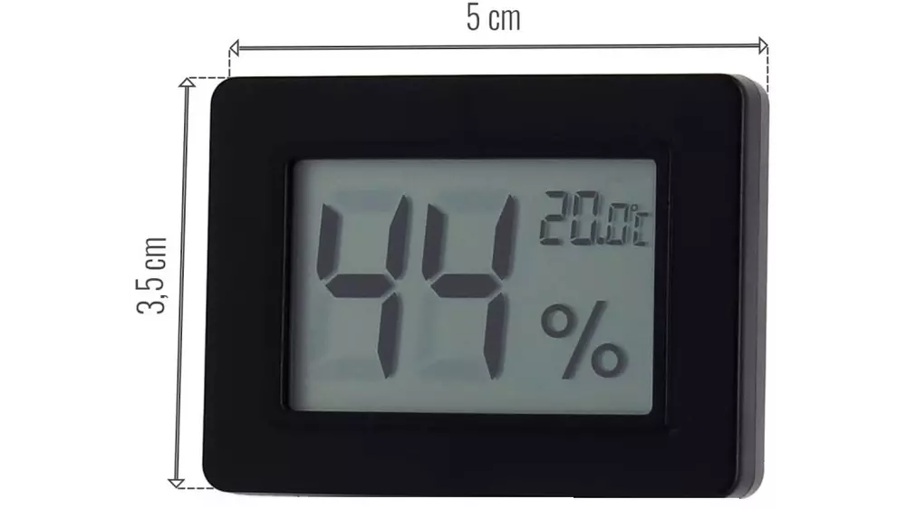 hygrometer Angelo digital black small