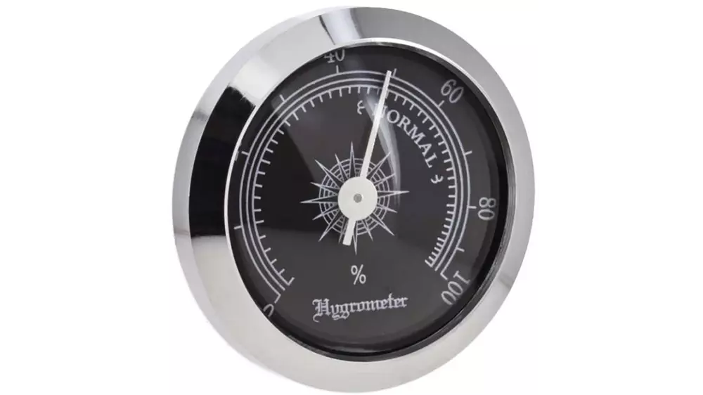 hygrometer Chrome and Black