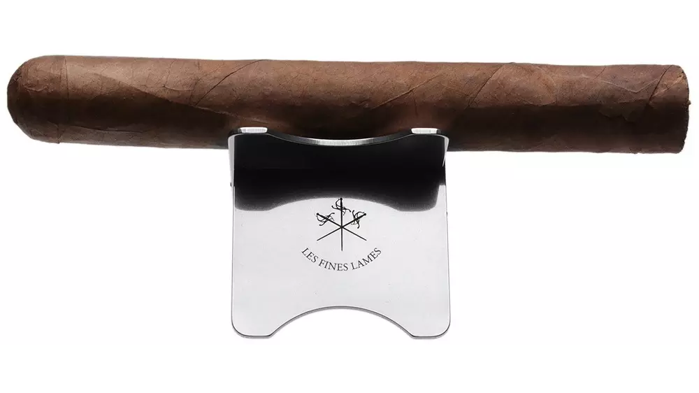поставка за пури Les Fines Lames Cigar Stand Tan leather