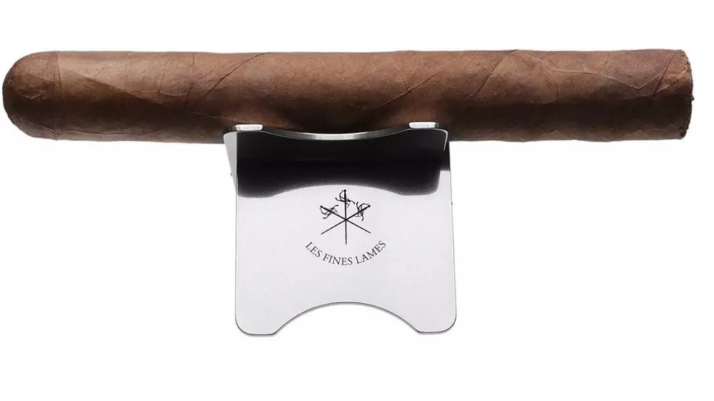 поставка за пури Les Fines Lames Cigar Stand Black leather