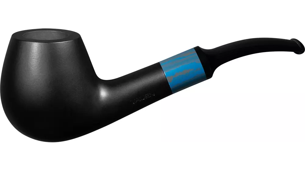 pipe Vauen Sina black matt bent