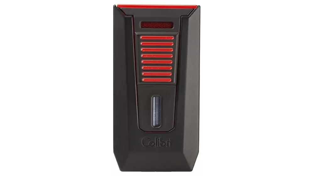 lighter Colibri SLIDE black+red with punch