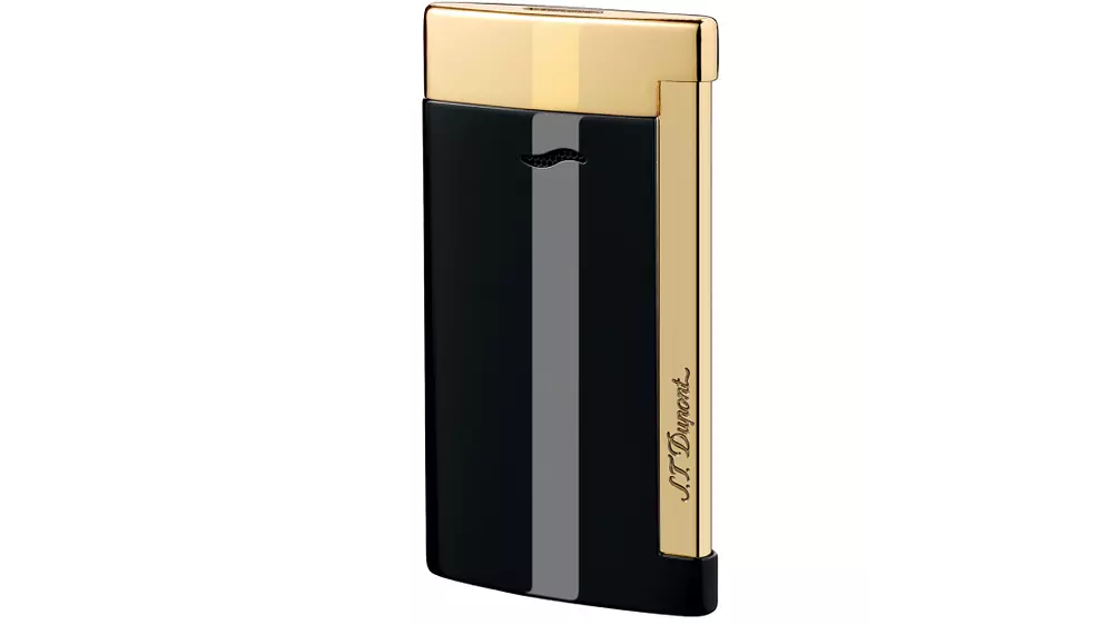 lighter  S.T.DUPONT Slim 7 black and gold