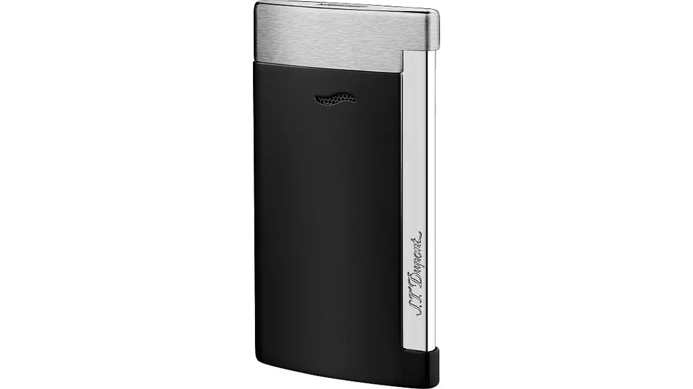 lighter S.T.DUPONT Slim 7 matte black and chrome