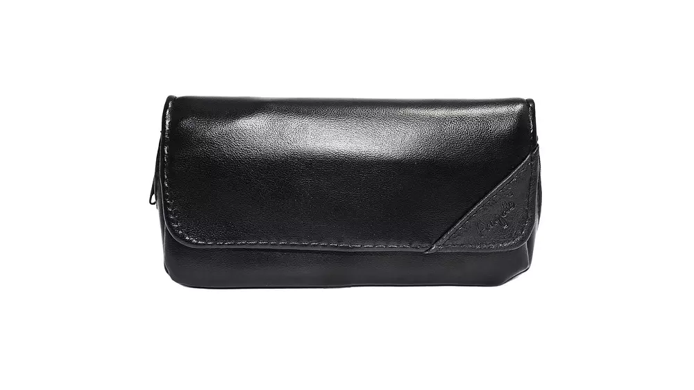 калъф за лула Angelo black leather 2 pipes