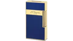 lighter S.T.DUPONT Biggy blue laquer and golden