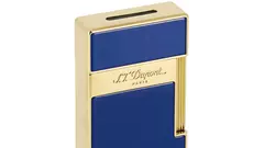 lighter S.T.DUPONT Biggy blue laquer and golden
