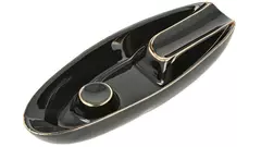 ashtray Single cigar ceramic black with gold 1 cig