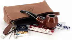 gift set Vauen Starter set brown pipe in bag