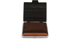 cigarette case Angelo PU Brown with card holder 85 mm 18 pce