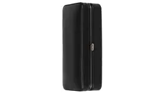 умидор Angelo travel black leather 2 cig+cutter