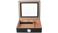 умидор Angelo Glass PU Diamond black 25 cig