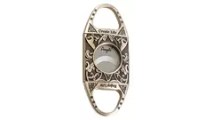 резачка Angelo metal antique silver and leather case