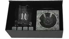 под. к-т Cigar Smokers Set No.1 ashtray + glass + cutter