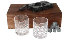 под. к-т Cigar Smokers set No.3 stone ashtray + cutter + glasses