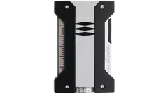 запалка S.T.DUPONT Defi Extreme brushed chrome and black