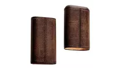 пурера Angelo dark brown leather cedar inside 3 cig