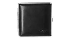 табакера Caseti real leather black 85mm/20pcs