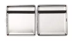 табакера Caseti real leather black 85mm/20pcs