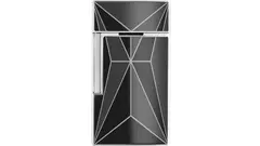 запалка S.T.DUPONT BIGGY X Black and Chrome new logo