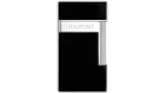 запалка S.T.DUPONT SLIMMY BLACK LACQUER SILVER