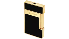 запалка S.T.DUPONT SLIMMY BLACK LACQUER GOLDEN