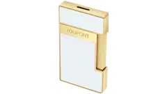 запалка S.T.DUPONT SLIMMY WHITE LACQUER GOLDEN