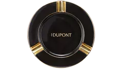 ashtray S.T.DUPONT XL black and golden