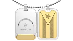 резачка медальон Les Fines Lames Le Tag T100 Flag Cuba Gold