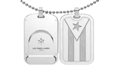 резачка медальон Les Fines Lames Le Tag T100 Flag Cuba Silver