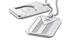 резачка медальон Les Fines Lames Le Tag T100 Flag Cuba Silver