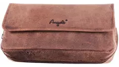 калъф за лула Angelo Brown for 2 pipe Goat Leather