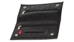 tobacco pouch Angelo black with 3 zipper
