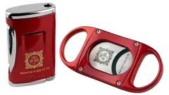 gift set ROMEO Y JULIETA D ORO cutter and lighter