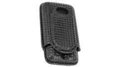 cigar case Angelo black with plastic cutter ring 70 2 cig