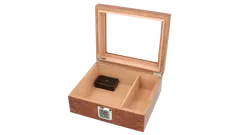 humidor Angelo Glass Brown 26x22x11cm 30 cig