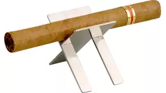 поставка за пури Cigar stand XL metal chrome 7x4 cm