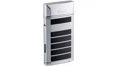 запалка Caseti 1xJet Chrome and Black Stripes with Punch
